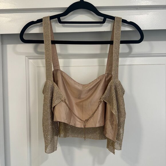 SNDYS AUDRINA TOP // GOLD - Picture 4 of 8